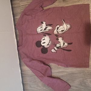 Disney 18m long sleeve plum color